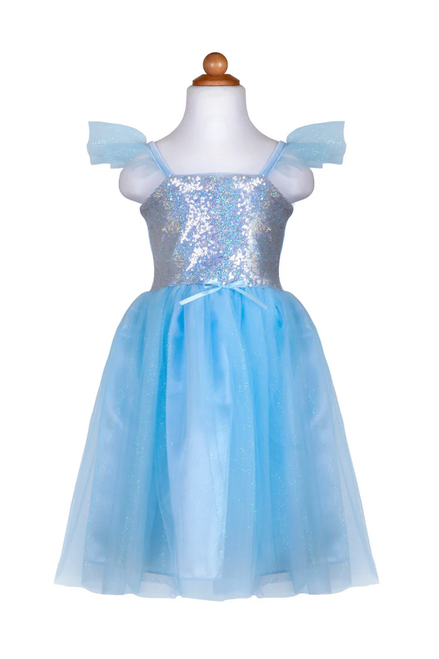 Sequins Princess Dress, Blue, SIZE US 5-6