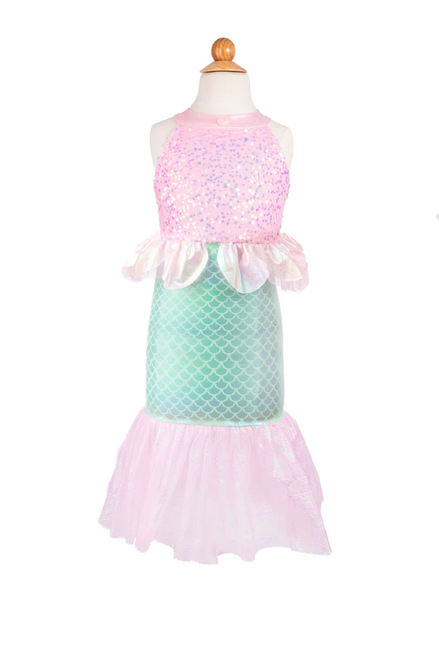 Misty Mermaid Dress, Pink/Mint, SIZE US 3-4