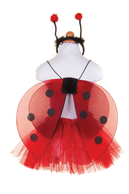 Glitter Ladybug Tutu with Wings & Headband, SIZE US 4-6