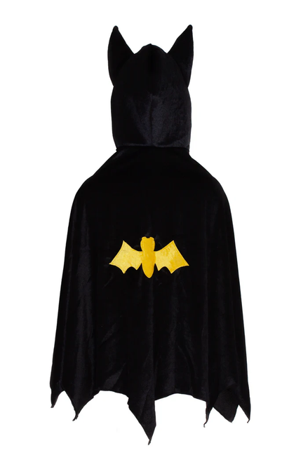 Hooded Bat Cape, Black, SIZE US 5-6