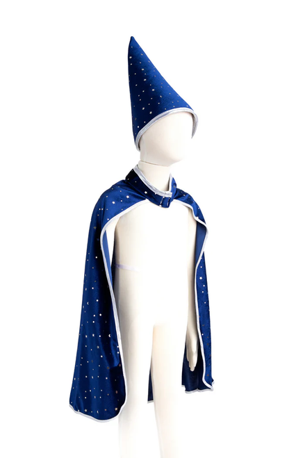 Blue Wizard Cape with Hat, SIZE US 4-6