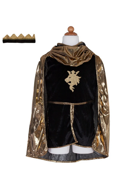 Gold Knight Cape Tunic with Crown, SIZE US 7-8