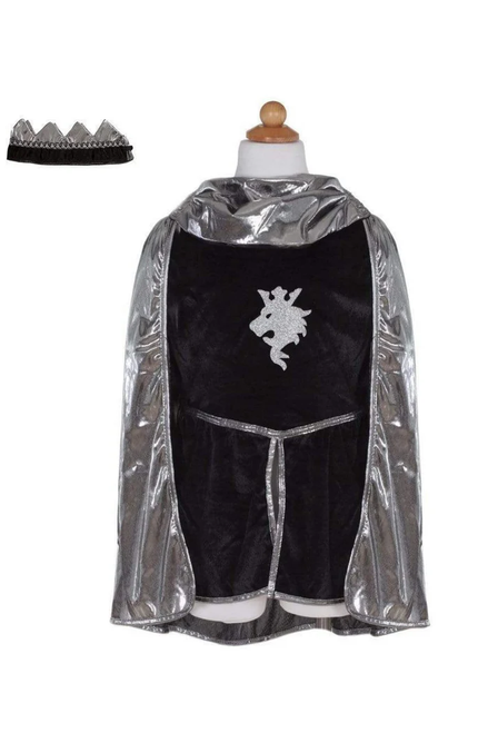 Silver Knight Cape Tunic with Crown, SIZE US 9-10