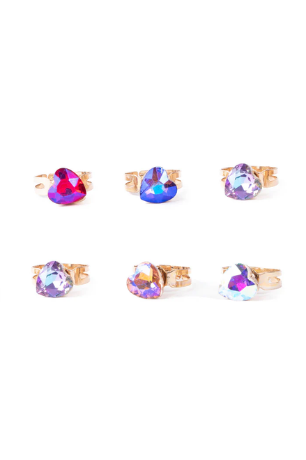 Gem of my Heart Spinner Rings (24 pcs), 6 styles assorted