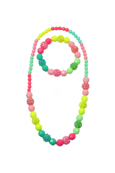 Vividly Vibrant Necklace & Bracelet Set (2 pcs)