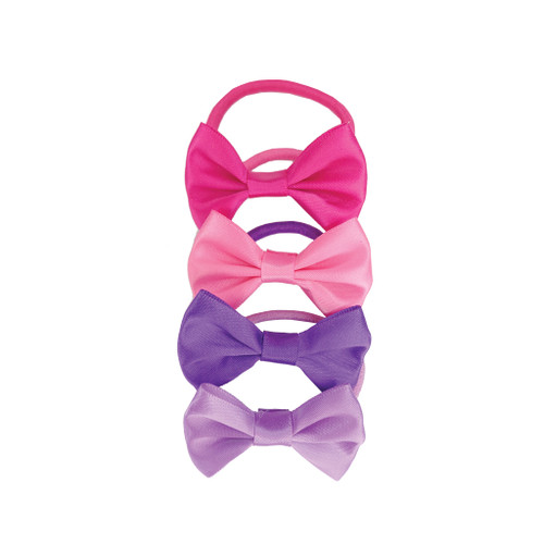Bow Tied and True Ponytail Holder Set (4 pcs)