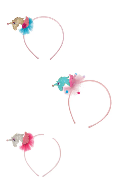 Unicorn Headband, 3 styles assorted
