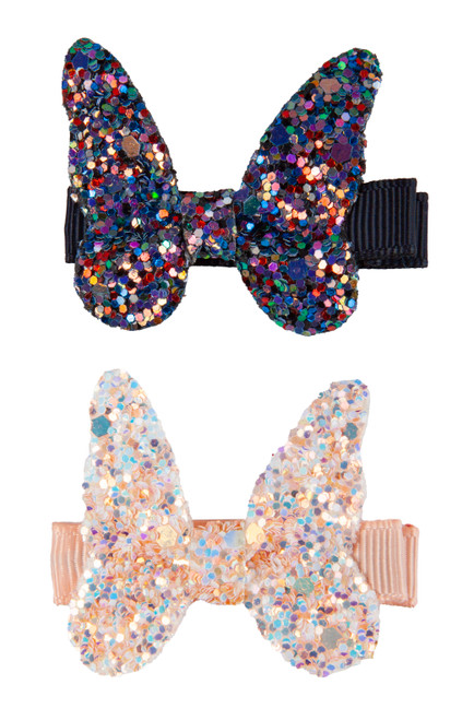 Boutique Rockstar Butterfly Hairclip Set (2 pcs), 2 styles assorted