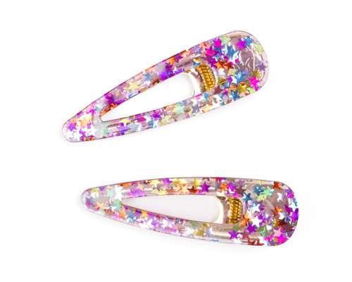 Boutique Gel Sparkle Hairclip Set (2 pcs), 2 styles assorted