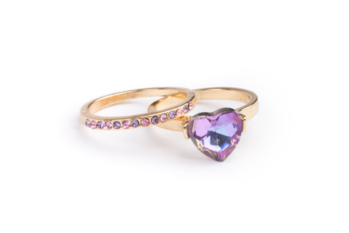 Boutique Chic Precious Purple Ring Set (2 pcs)