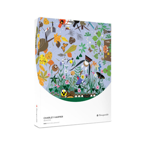 Charley Harper: Seasons - 1000 Piece Circular Jigsaw
