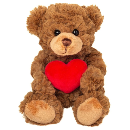 Hermann Teddy Teddy with heart brown 20 cm