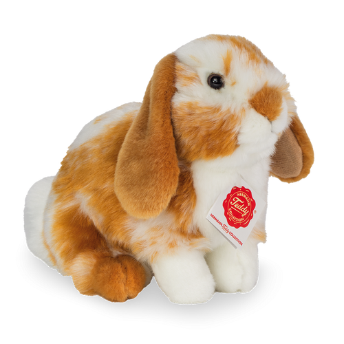 Hermann Teddy Rabbit sitting light-brown/white brindled 20 cm