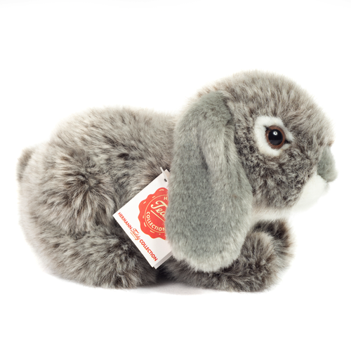 Hermann Teddy Lop-eared rabbit grey 18 cm