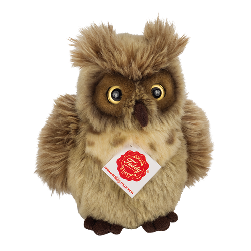 Hermann Teddy Owl grey-brown 17 cm