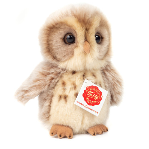 Hermann Teddy Owl light-brown 16 cm