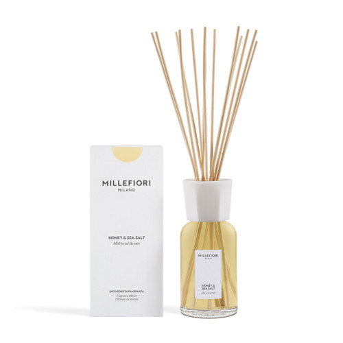 MILLEFIORI MILANO - NEW RANGE! REED DIFFUSER 500 ML HONEY & SEA SALT