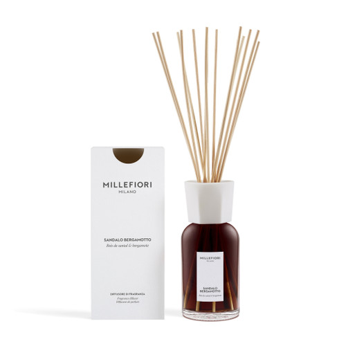 MILLEFIORI MILANO - NEW RANGE! REED DIFFUSER 500 ML SANDALO BERGAMOTTO