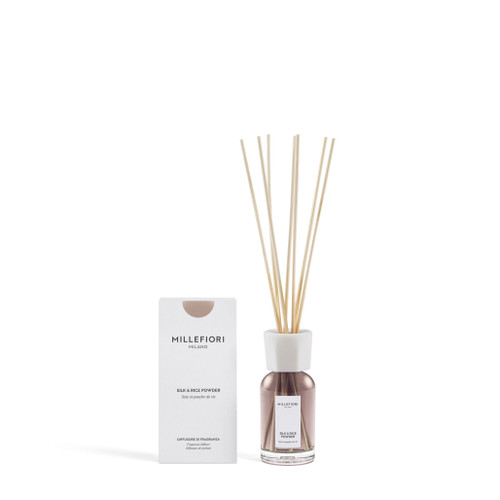 MILLEFIORI MILANO - NEW RANGE! REED DIFFUSER 100 ML SILK & RICE POWDER
