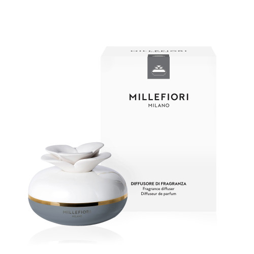 MILLEFIORI AIR DESIGN FLOWER FRAGRANCE DIFFUSER GREY