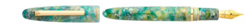 ESTERBROOK ESTIE FOUNTAIN PEN SEA GLASS - GOLD TRIM