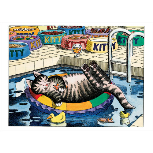 B. Kliban: PoolCat Birthday Card