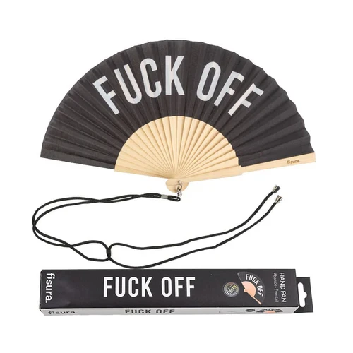 Hand fan 'Fuck Off'