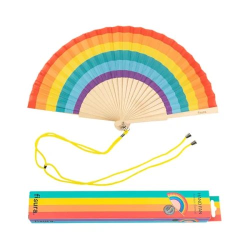 Hand fan 'Rainbow'