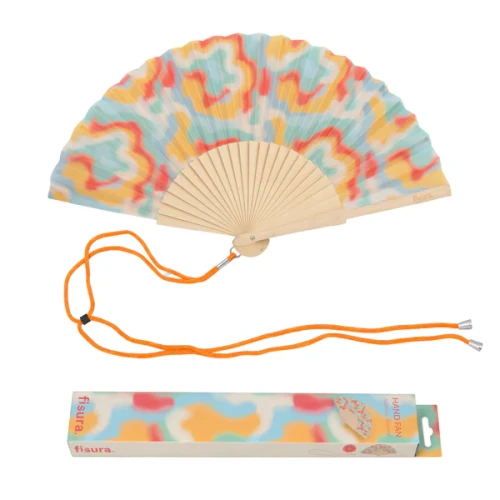 Hand fan aurora retro