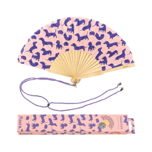 Hand fan 'Wiener Dogs'