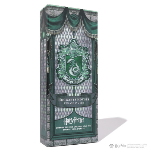 WB Pen Kit Set - Pen and 10mL Ink Writing Set - Harry Potter WBHP / Dabbler / Houses of Hogwarts: Slytherin - 2539