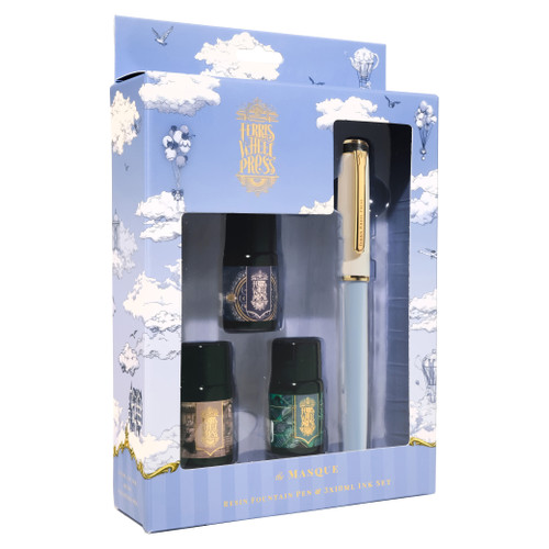The Masque Pen & Ink Set | Blue - Fine
