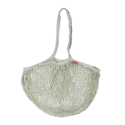COTTON MESH BAG - BEIGE