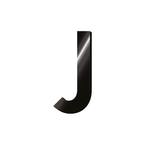 ADHESIVE METAL LETTER - MY INITIAL - J