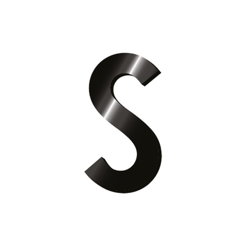 ADHESIVE METAL LETTER - MY INITIAL - S