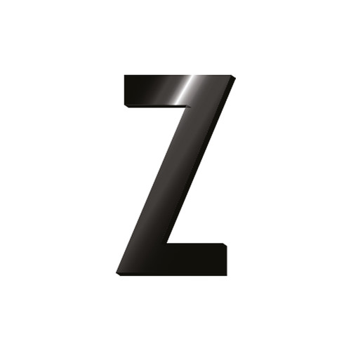 ADHESIVE METAL LETTER - MY INITIAL - Z