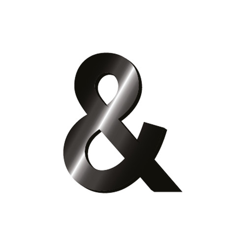 ADHESIVE METAL LETTER - MY INITIAL - &