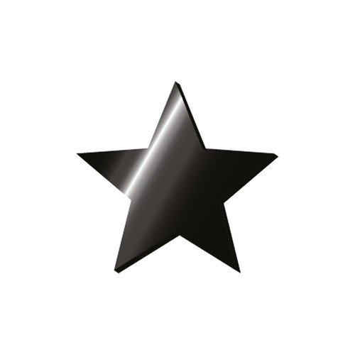 ADHESIVE METAL LETTER - MY INITIAL - STARS
