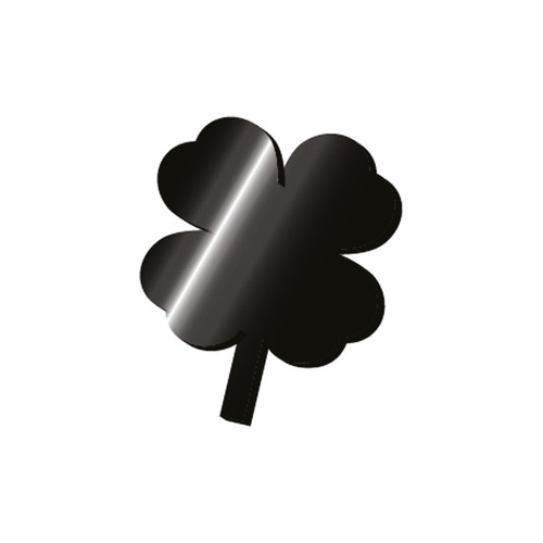 ADHESIVE METAL LETTER - MY INITIAL - FOUR LEAF