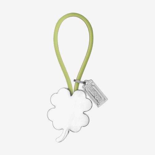 KEY RING - LUCKY CHAIN - GREEN - FOUR LEAF
