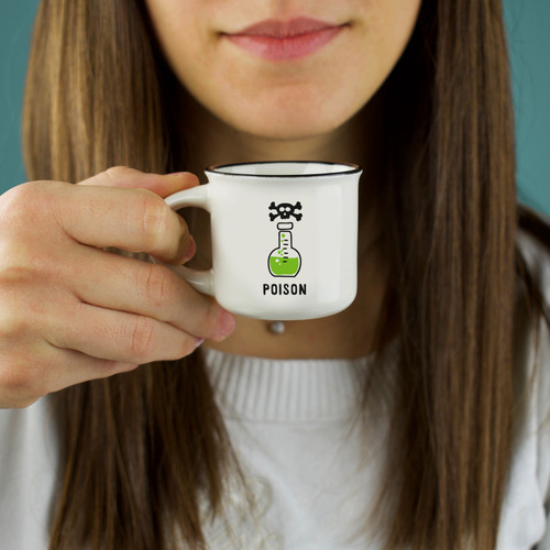 2 COFFEE MUGS - ESPRESSO FOR TWO - POISON AND ANTIDOTE