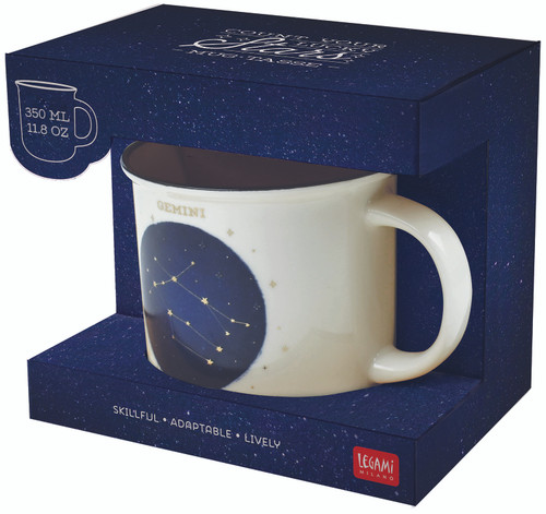 COUNT YOUR LUCKY STARS - NEW BONE CHINA PORCELAIN MUG - LEO - Pack of 1 -  Pen Paper Gift