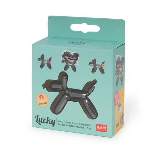 MAGNETIC PHOTO HOLDER - LUCKY - BLACK - DOGS