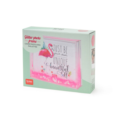 GLITTER PHOTO FRAME - PINK - FLAMINGO