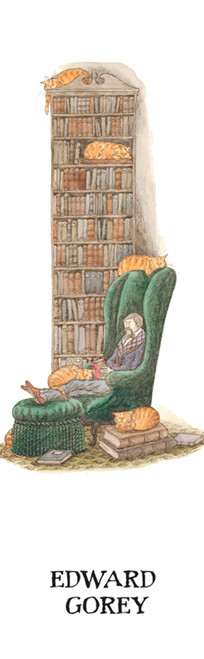 Bibliophile with Cats Bookmark - Pack of 6