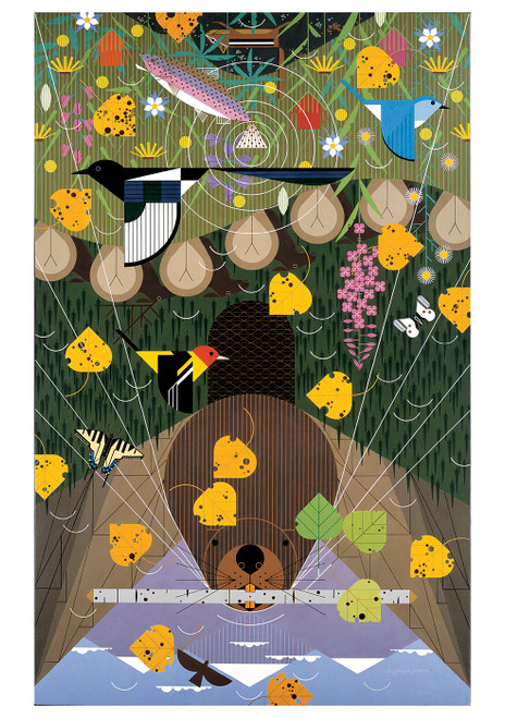 Charley Harper: The Rocky Mountains Notecard