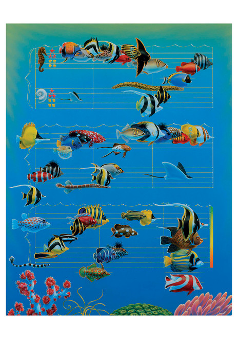 Charles Lynn Bragg: Musical Fish Notecard - Pack of 6