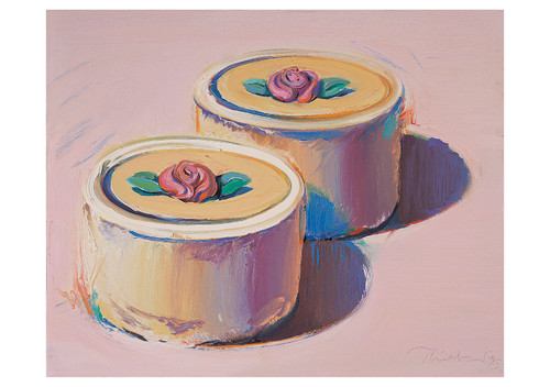 Wayne Thiebaud: Rosebud Cakes Birthday Card - Pack of 6