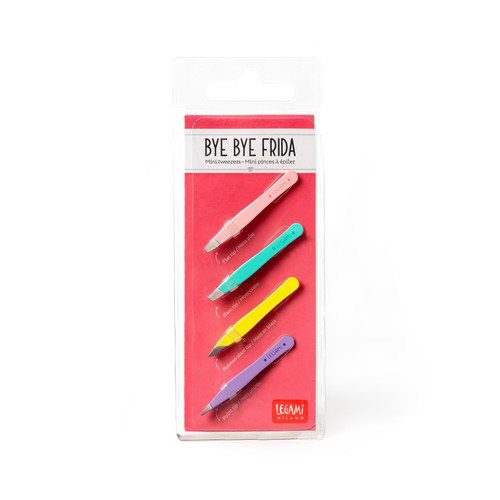 SET OF 4 MINI TWEEZERS - BYE BYE FRIDA - MULTICOLOR