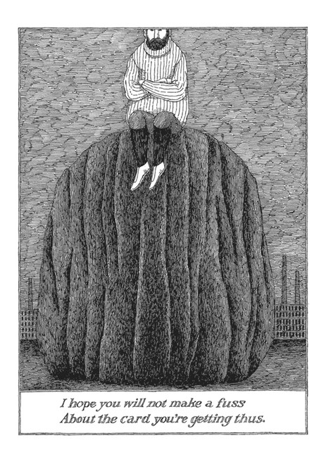 Edward Gorey: I Hope You Will Not Make a Fuss Notecard